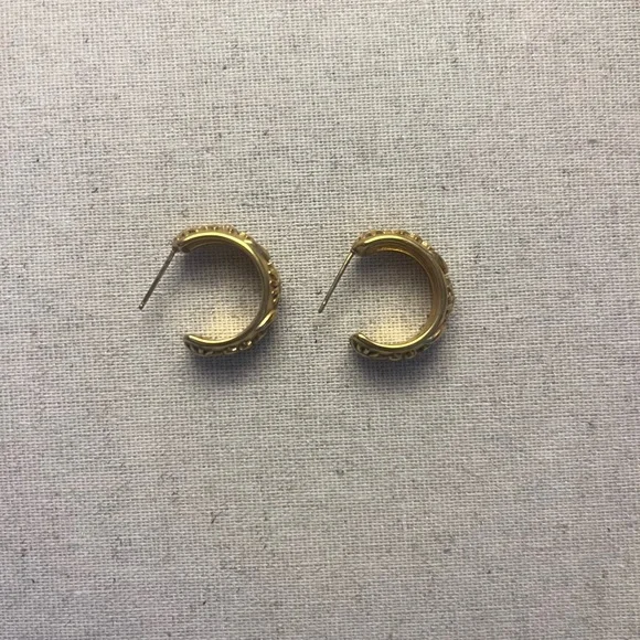 ✨You’re My Sun, Moon And Stars Gold Hoop Earrings - Picture 6 of 9